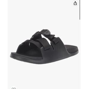 NEW Chacos Chillos Big Kids Black Slide Sandals, Sz 1, Unisex (C103)